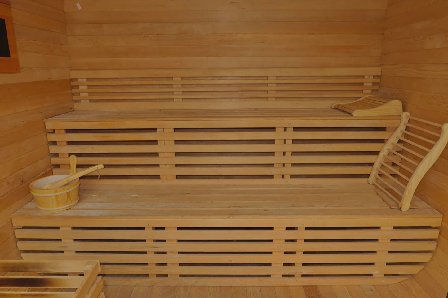 Luxury Glass-Front Outdoor Cube Sauna