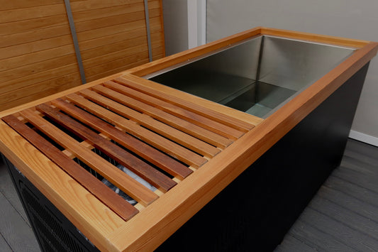 Elite Cold Plunge - Luxury Composite Wood Ice Bath with High-Performance Cooling System