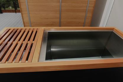 Elite Cold Plunge - Luxury Composite Wood Ice Bath with High-Performance Cooling System